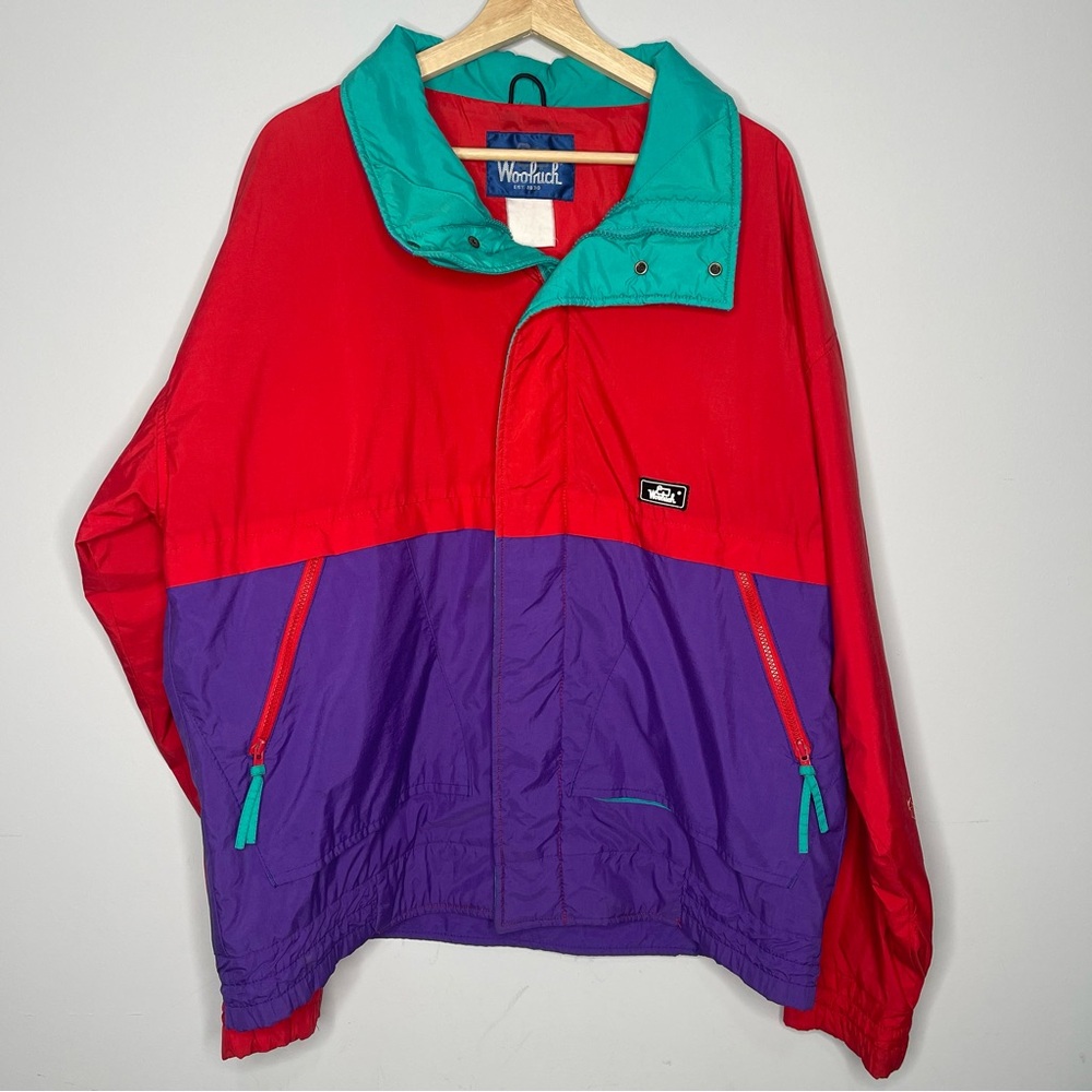 Men’s Vintage Woolrich 90’s‎ colorblock pullover